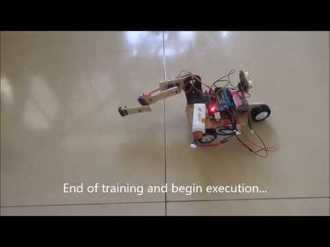 Crawling Robot Simple Reinforcement Machine Learning (Arduino code available)